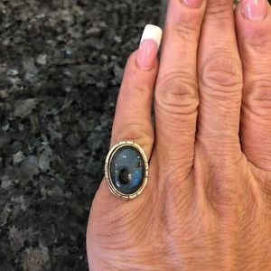 Labradorite and sterling silver ring size 6